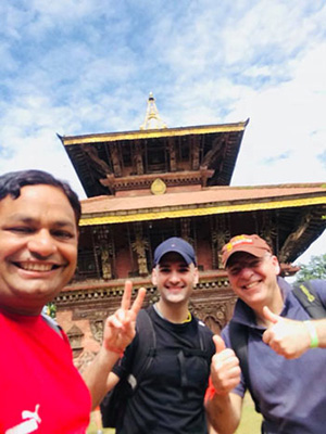 Hikking and sightseeing around Kathmandu . Aug 06 2018. 